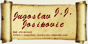 Jugoslav Josipović vizit kartica